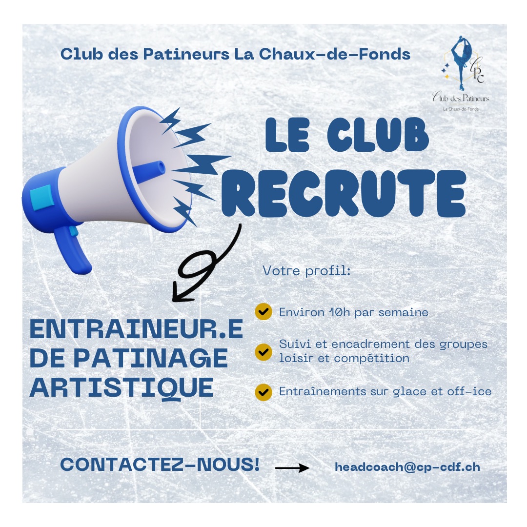 Lire la suite à propos de l’article Le club de La Chaux-de-Fonds recrute!