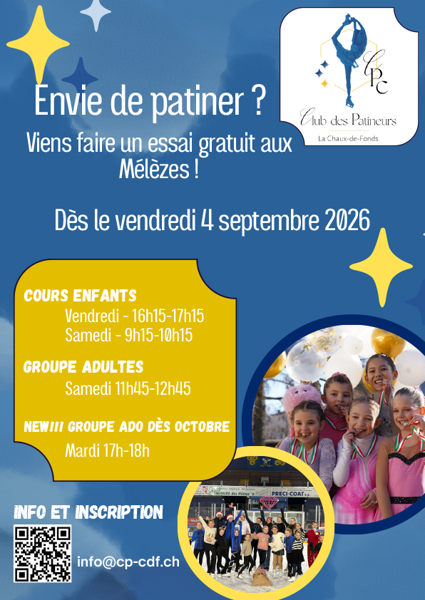 Envie de patiner ? Viens faire un essai gratuit !